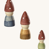 Grapat lucky lucky 4th edition including 3 gnome inspired wooden peg dolls  with a delicate hand paint designs