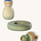 Grapat lucky lucky 4th edition including a swimming design inspired wooden peg dolls a ring and duck with delicate hand painted designs