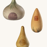 Grapat lucky lucky 4th edition including  vegetables inspired wooden peg dolls  with delicate hand painted designs
