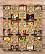 15 Grapat Lucky Lucky Surprise Box - Third Edition boxes laid out and half open to reveal contents inside. 