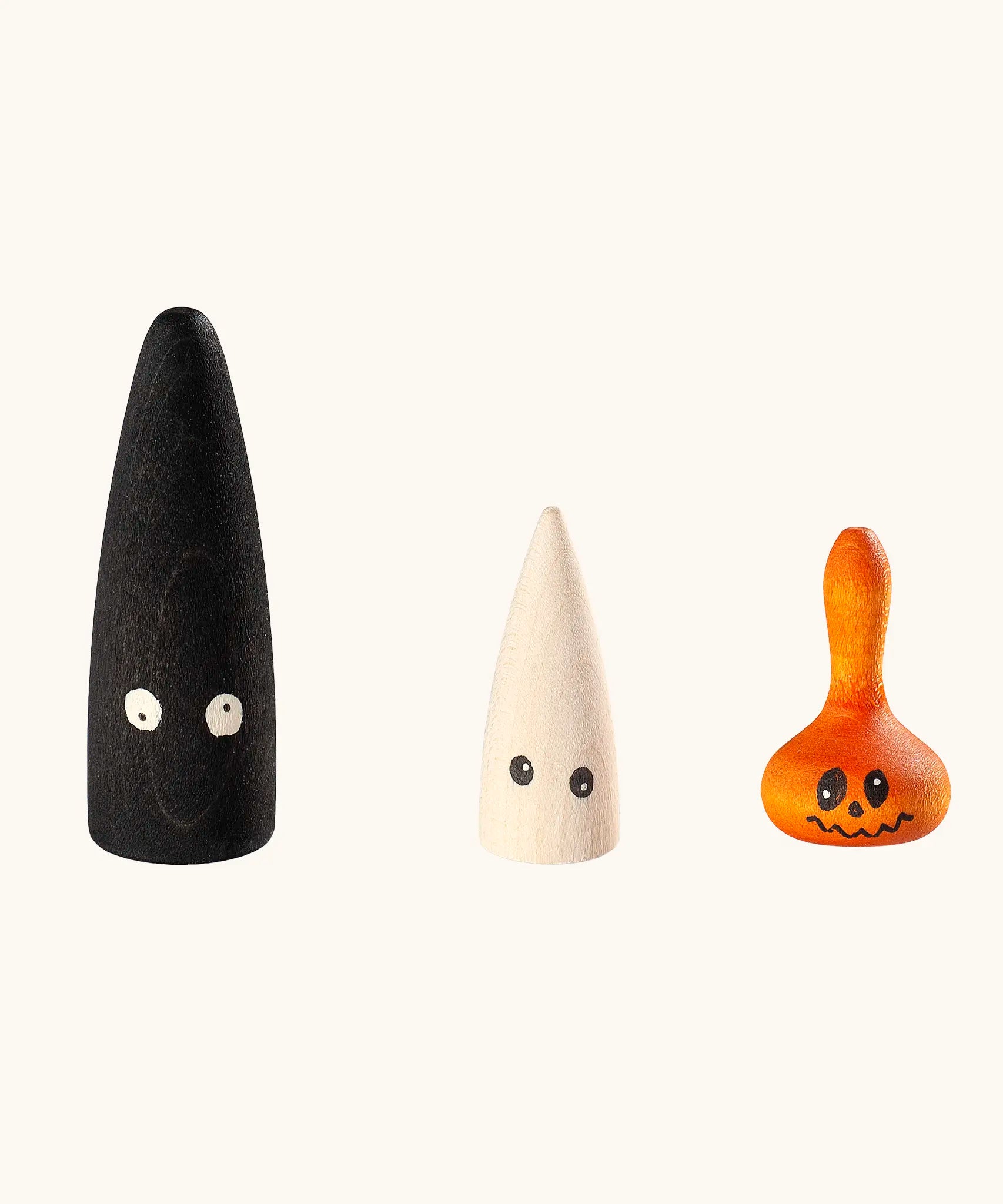 Grapat Lucky Lucky mystery toy box number 13 boo in the dark set of wooden toys. 