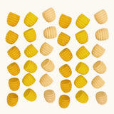 Grapat handcrafted mini wooden honeycomb mandala pieces. Set includes 36 loose pieces in shades of yellow