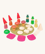 Grapat Nins® Of The Forest Peg Doll Play Set. These wooden toys are part of a wide range of open ended toys available at Babipur.  