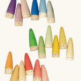 Grapat 18 Palos Stick Men Wooden Peg Dolls.