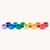Grapat Rainbow Rings 12 Colours in a pack of 32, 3 rings in each colour.