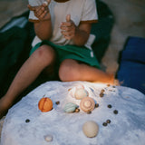 with these beautiful wooden planet and stars. Each planet is uniquely painted and created to allow children to explore