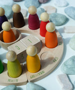 A Summer display using the Grapat handcrafted Welsh perpetual calendar