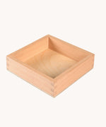 Grapat square shaped Wooden Storage Box. This wooden storage box is perfect for storing wooden loose part toys that are available at Babipur. 