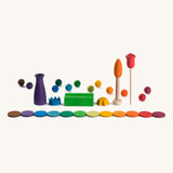 Grapat Your Day Wooden Celebration Set. Hand painted wooden confetti coins and accessories to decorate your Grapat perpetual calendar with. 