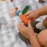 balls and figures including a photo holder