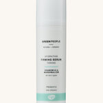 Green People Hydrating Firming Serum on a plain background. 