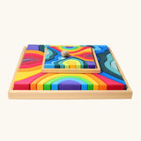 Grimm's Large and small 4 Elements wooden Building Sets.