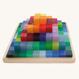 Grimm's Small Stepped Pyramid in a wooden tray.