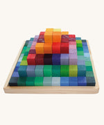 Grimm's Small Stepped Pyramid in a wooden tray.