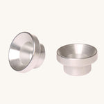 Grimm's Aluminium Candle Holder on a plain background. 