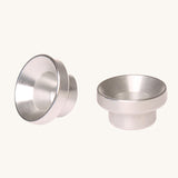 Grimm's Aluminium Candle Holder on a plain background. 