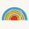 The Grimm's Babi Gwawr Sunrise 6 Piece Rainbow on a plain background. 