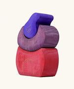 Grimm's purple bakery block house wooden toy
