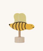 A Grimm's bee decorative figure to fit the Grimm's celebration rings. The bee is part of a wide range of Waldorf inspired decorative figures available here at Babipur. 