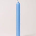 One blue Grimm's 10% beeswax candle. 