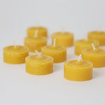 The Grimm's 100% beeswax tealight candles.