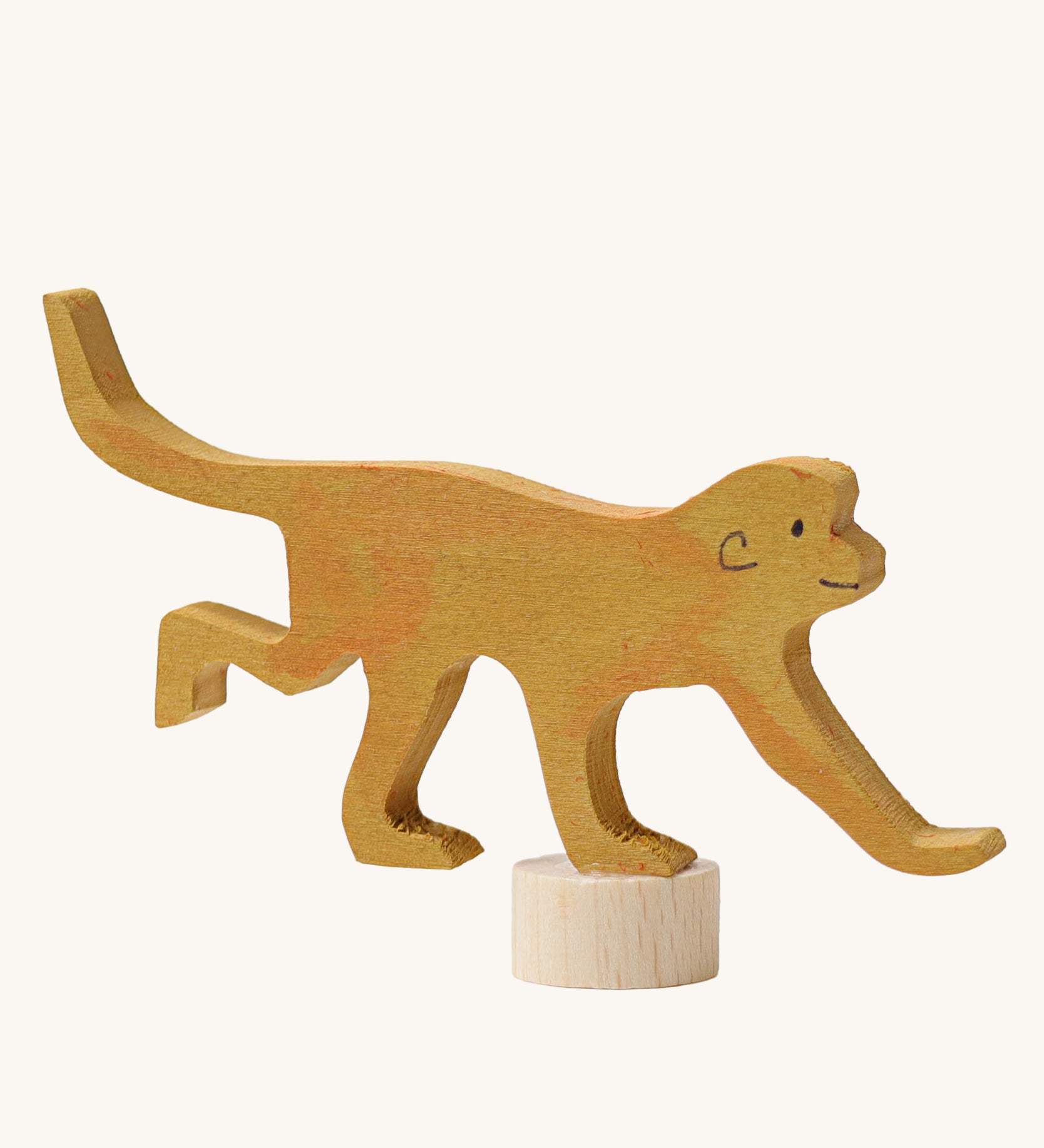 Grimm's Monkey Decorative Figure. A wide range of Waldorf inspired celebration rings and decorative figures are available at Babipur.