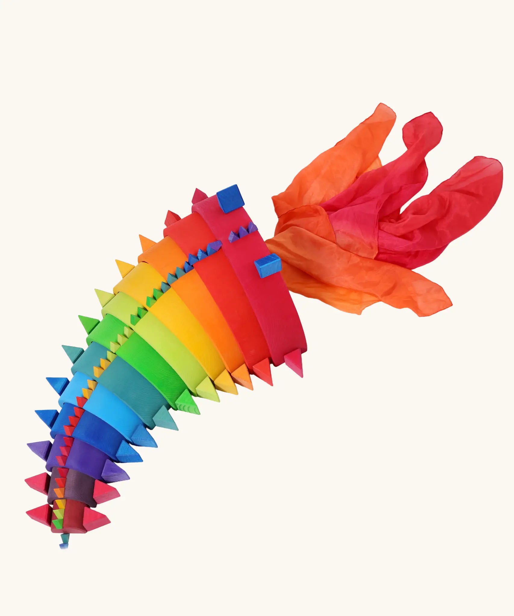 Grimm's Building Octagon Puzzle pieces used to decorate a Grimm's rainbow. 