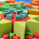 Close up of the Grimm's Building Octagon Puzzle in two sizes. 