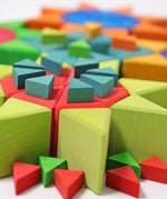 Close up of the Grimm's Building Octagon Puzzle in two sizes. 