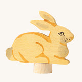 Grimm's Sitting Rabbit Decorative Figure. These Waldorf inspired decorative figures are part of a wide range of wooden decorations for celebration rings available here at Babipur.