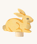 Grimm's Sitting Rabbit Decorative Figure. These Waldorf inspired decorative figures are part of a wide range of wooden decorations for celebration rings available here at Babipur.