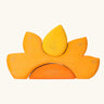 Grimm's casa sole sun shaped wooden stacking toy. Three piece puzzle.