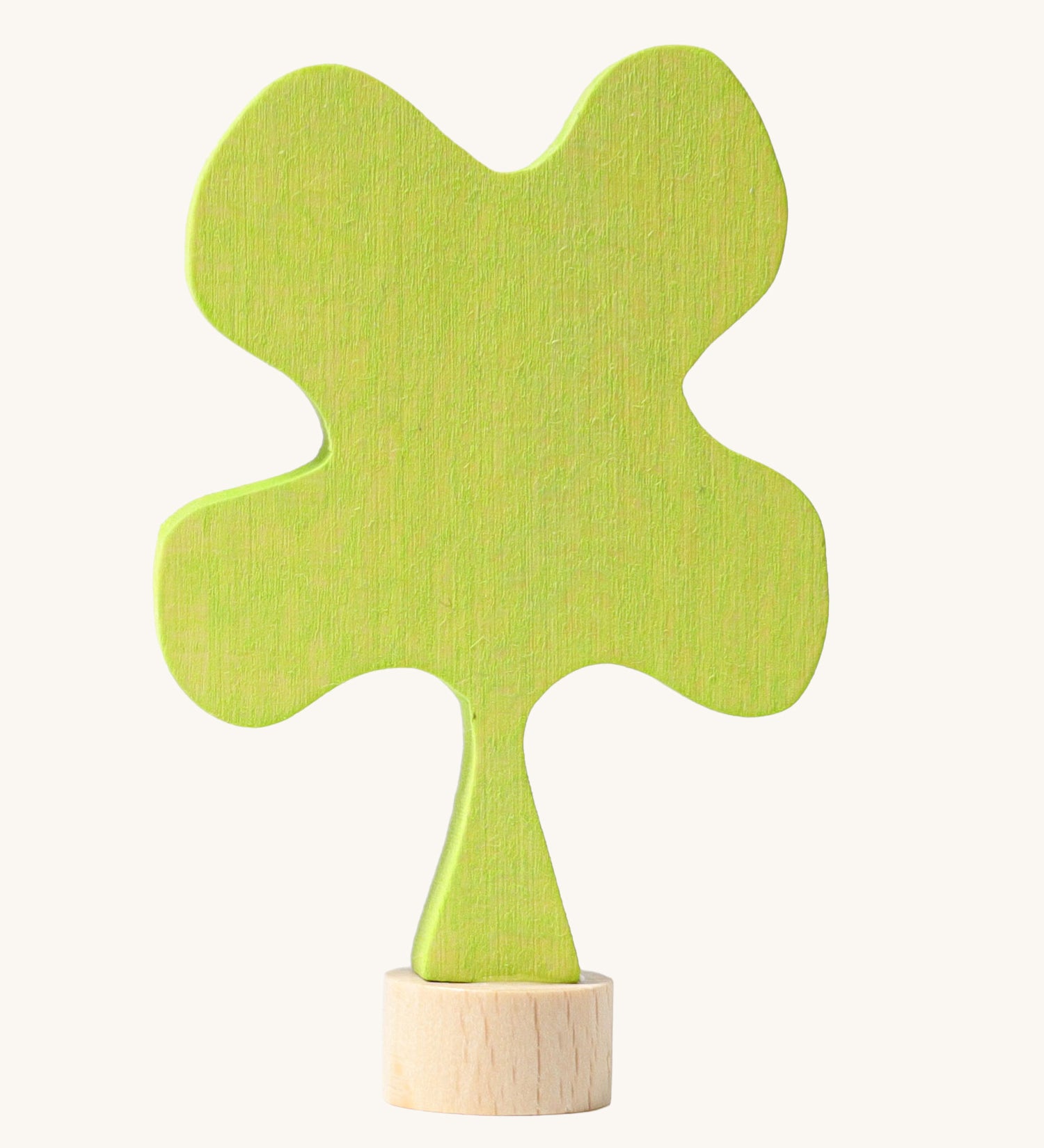 Grimm's Clover wooden Decorative Figure. This Waldorf inspired decorative figure is part of a wide range of Waldorf inspired decorative figures available here at Babipur. 