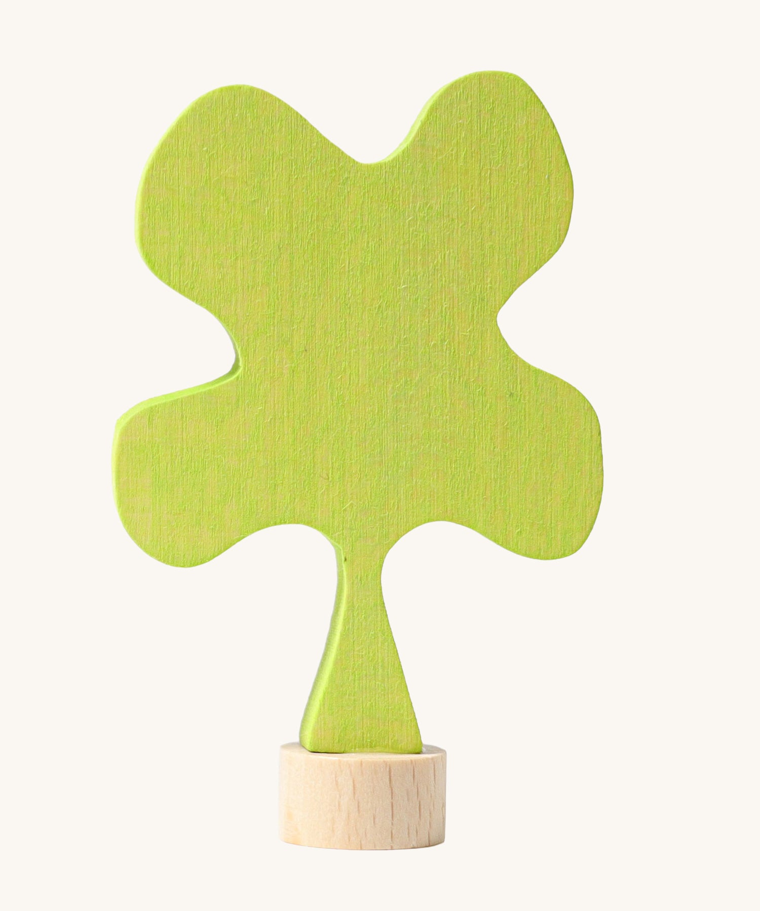 Grimm's Clover wooden Decorative Figure. This Waldorf inspired decorative figure is part of a wide range of Waldorf inspired decorative figures available here at Babipur. 
