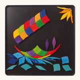 Grimm's colour spiral magnet puzzle used to create a boat scene.