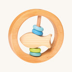 Grimm's wooden Grasping Toy Little Fish With Wooden Discs