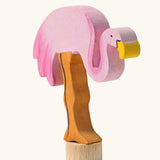 Grimm's flamingo decorative figure for celebration rings.