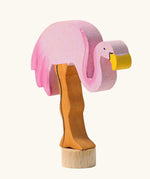 Grimm's flamingo decorative figure for celebration rings.