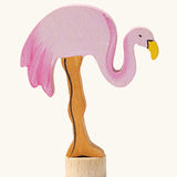 Grimm's flamingo decorative figure for celebration rings.