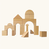 Grimm's giant natural wooden building blocks set.