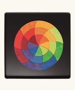 Grimms Goethe magnetic puzzle set. Includes 24 plywood magnetic pieces in bright colours and a storage tin