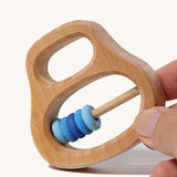 Grimm's Grasping Toy With 5 Blue Rings