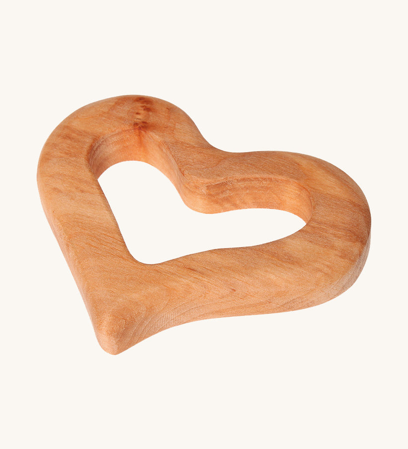 Grimm's wooden Grasping Toy Smooth Heart.