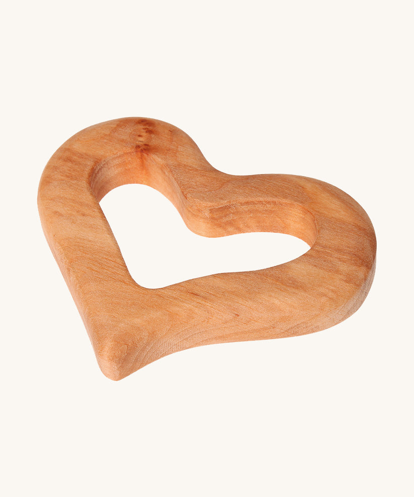 Grimm's wooden Grasping Toy Smooth Heart.
