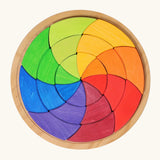 Grimm's large colour goethe circle wooden toy.