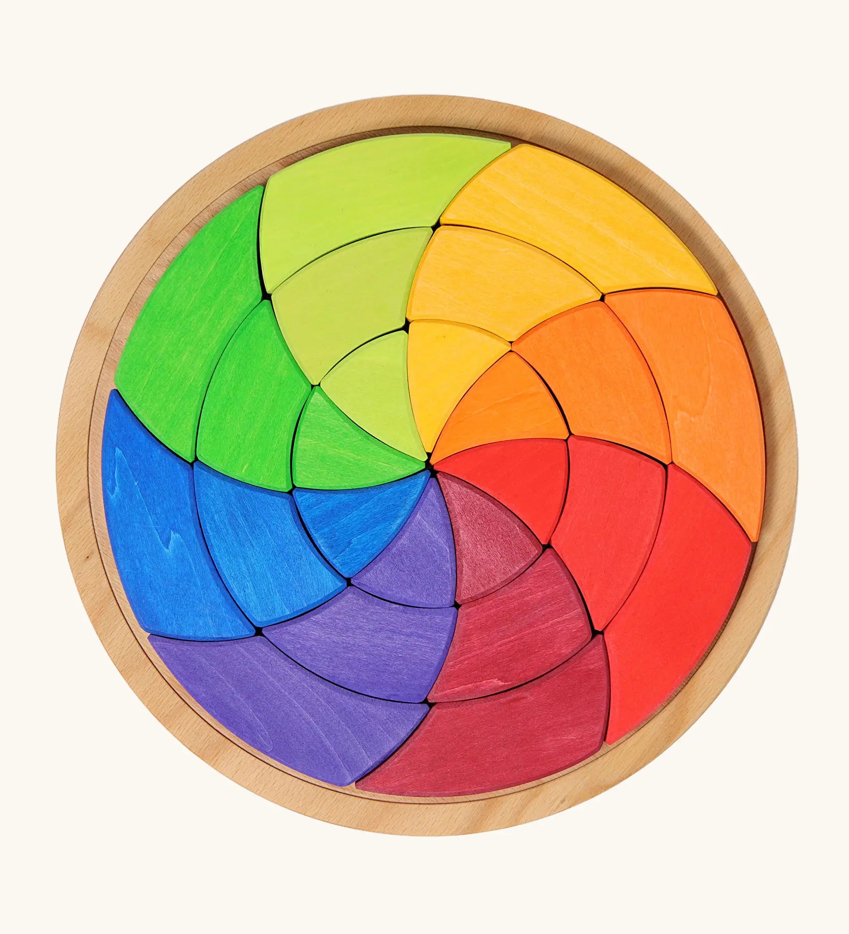 Grimm's large colour goethe circle wooden toy.