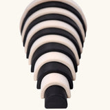 Grimm's large monochrome 12 piece rainbow.