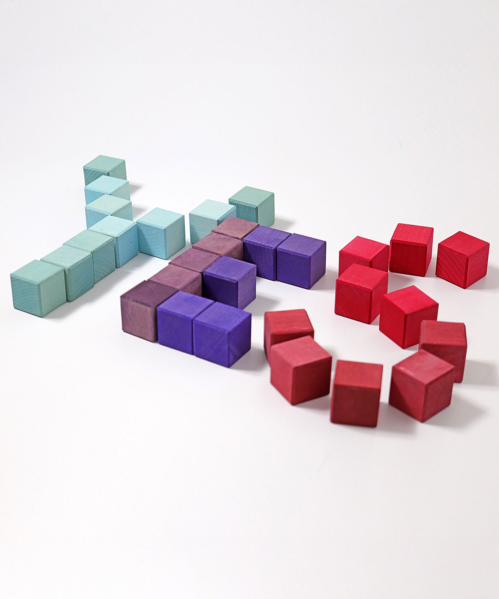 The word yes written with the blocks from the Grimm's Large Mosaic Square.