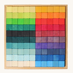 Grimm's Large Mosaic Square wooden block set.