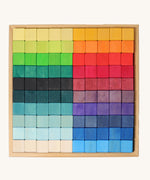 Grimm's Large Mosaic Square wooden block set.